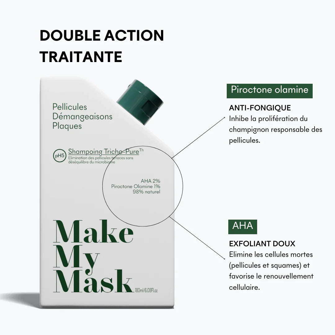 Duo Gommage Actif + Shampoing Anti-Pelliculaire
