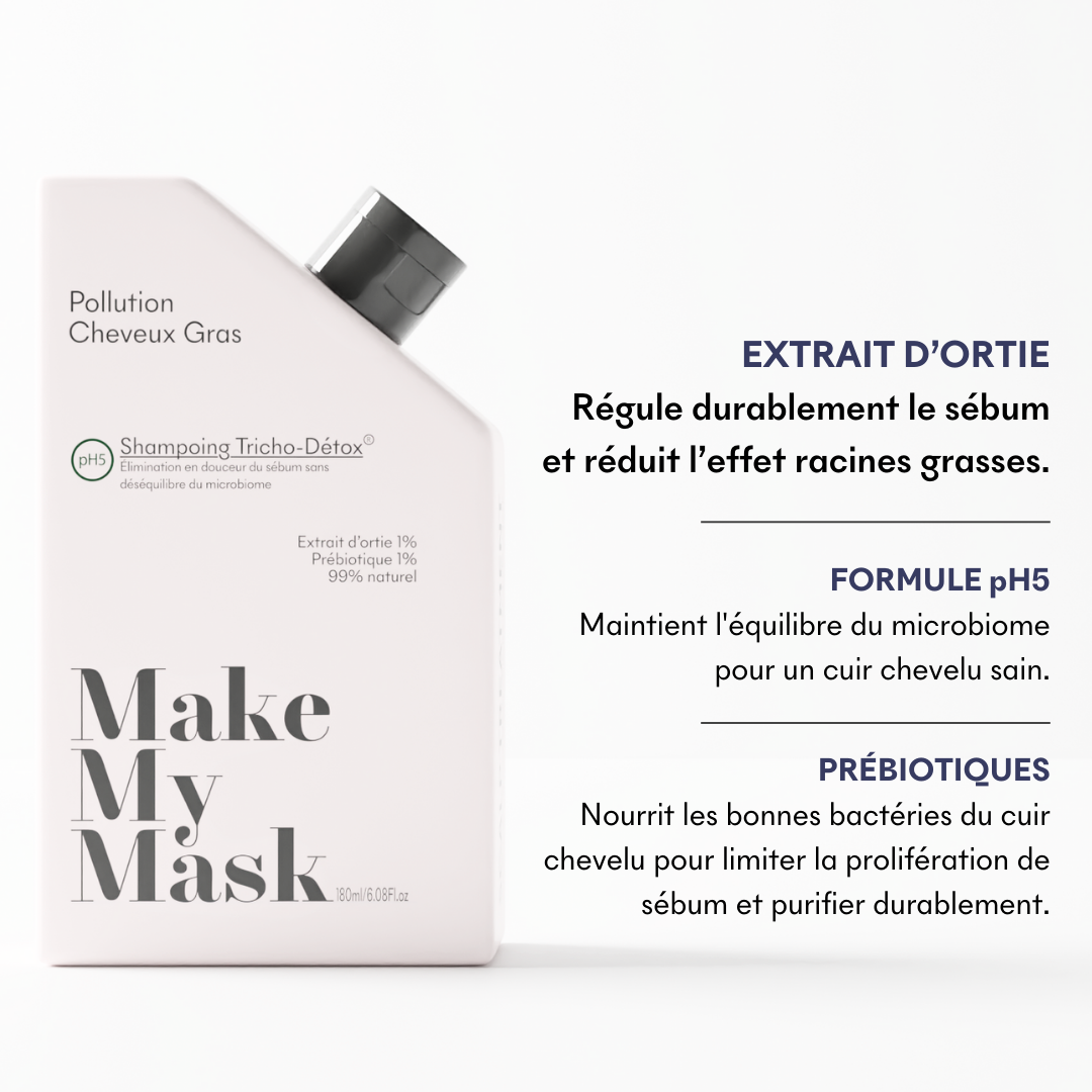 Shampoing cheveux gras Tricho-Détox pH5