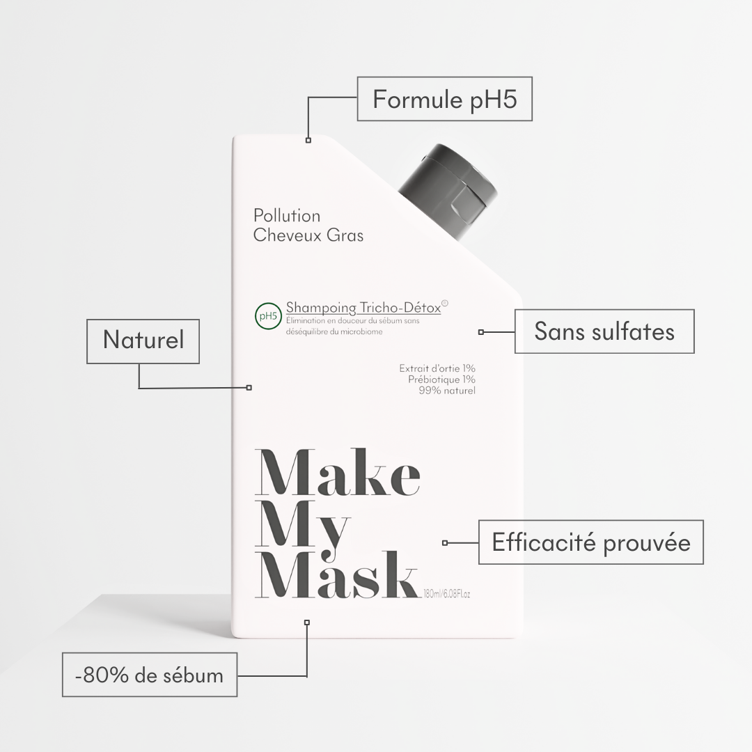 Shampoing cheveux gras Tricho-Détox pH5